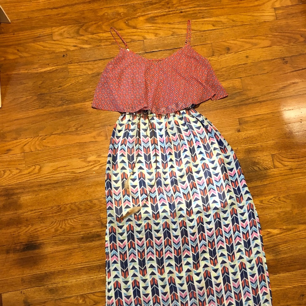 Boho Maxi Dress, sz L